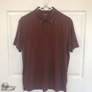 Proof 72 hour merino wool blend polo shirt snaps at neck like new no flaws. M